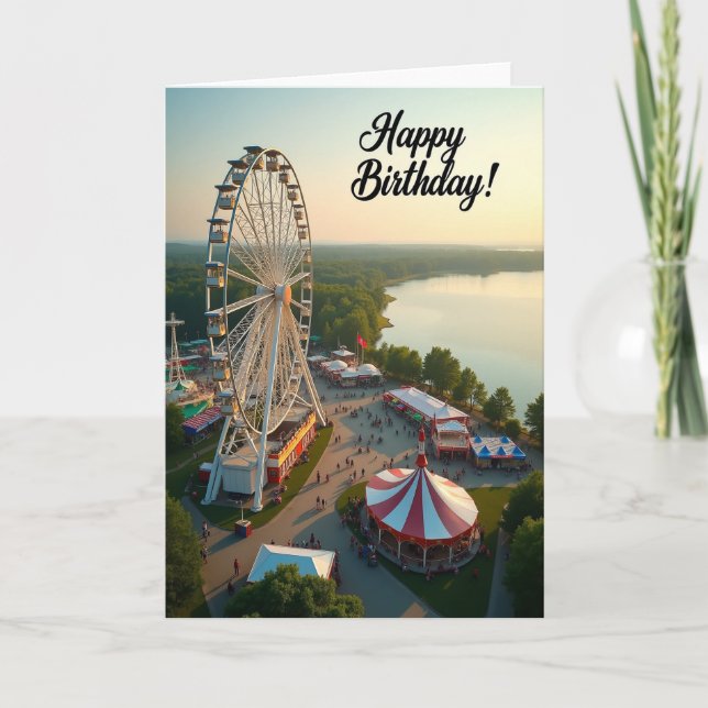 Wheel View Birthday Card (Front)