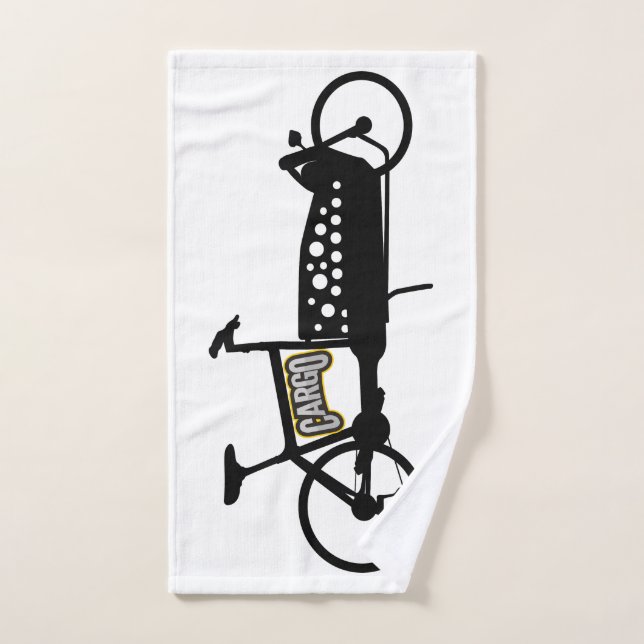 Wheel with arrowschrift subdued design hand towel  (Hand Towel)