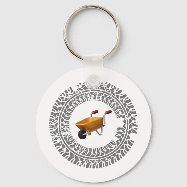 wheelbarrow drift, burnout keychain (Front)