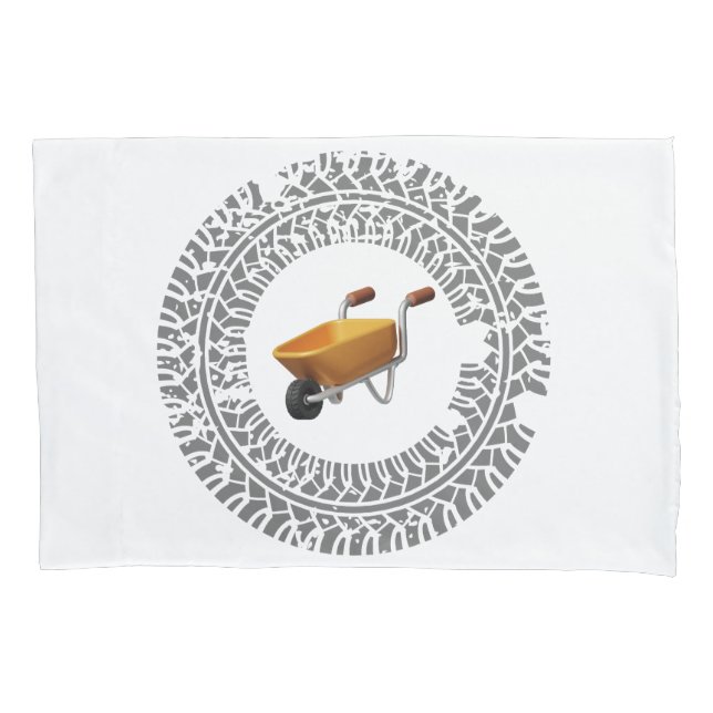 wheelbarrow drift, burnout pillow case (Front)