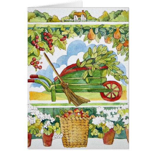 Wheelbarrow - garden surround 2012 cards (Front)