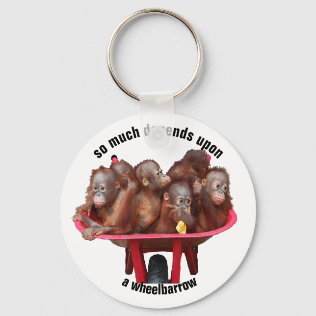 Wheelbarrow Keychain (Front)