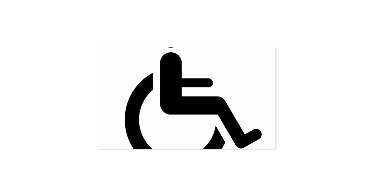 Wheelchair Access - Handicap Chair Symbol Business Card | Zazzle