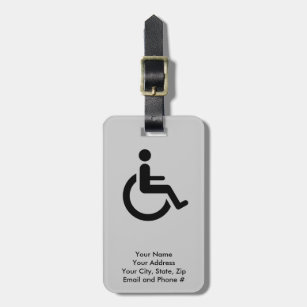 Wheelchair Luggage & Bag Tags | Zazzle