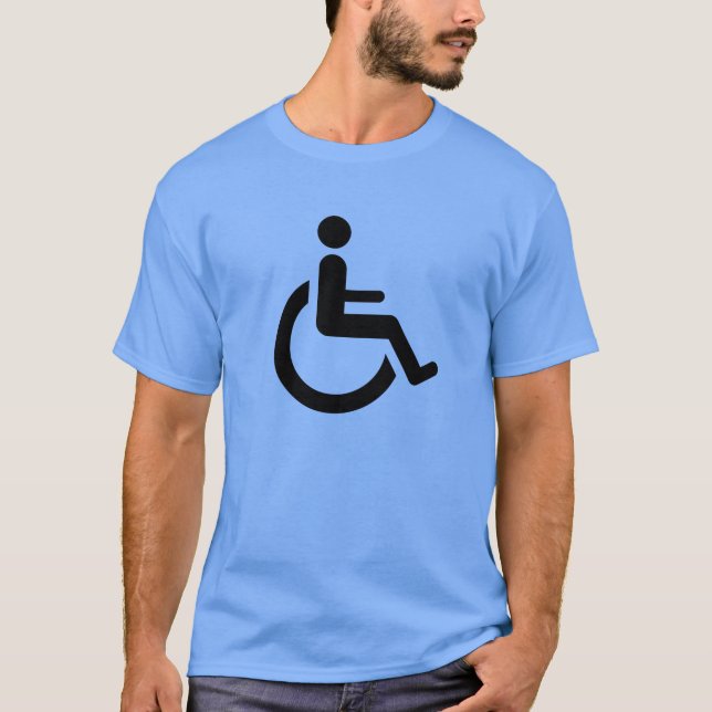 Wheelchair Access - Handicap Chair Symbol T-Shirt (Front)