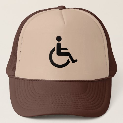 Wheelchair Access _ Handicap Chair Symbol Trucker Hat