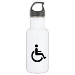 Wheelchair Access - Handicap Chair Symbol Water Bottle at Zazzle