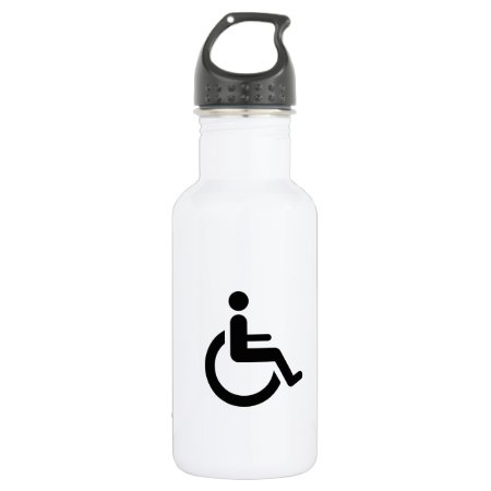 Wheelchair Access - Handicap Chair Symbol Water Bottle