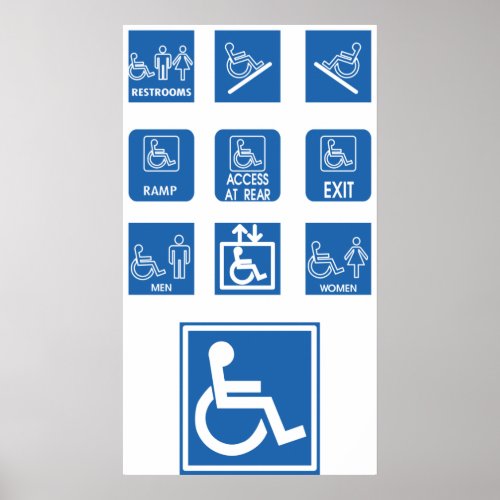 Wheelchair Accessibility Signs