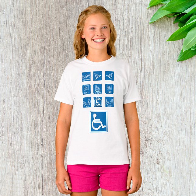 Wheelchair Accessibility Signs T-Shirt (Creator Uploaded)