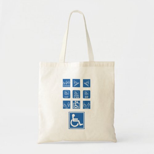 Wheelchair Accessibility Signs Tote Bag