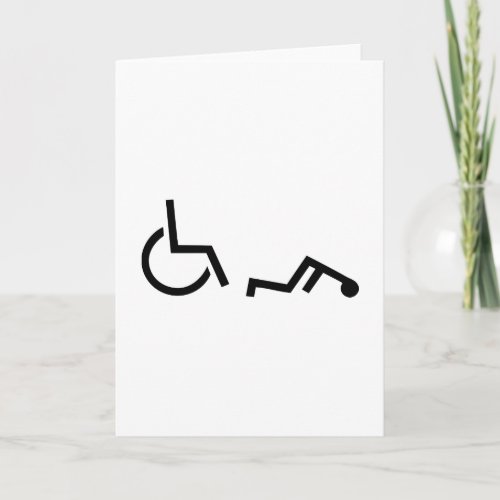 Wheelchair accident card