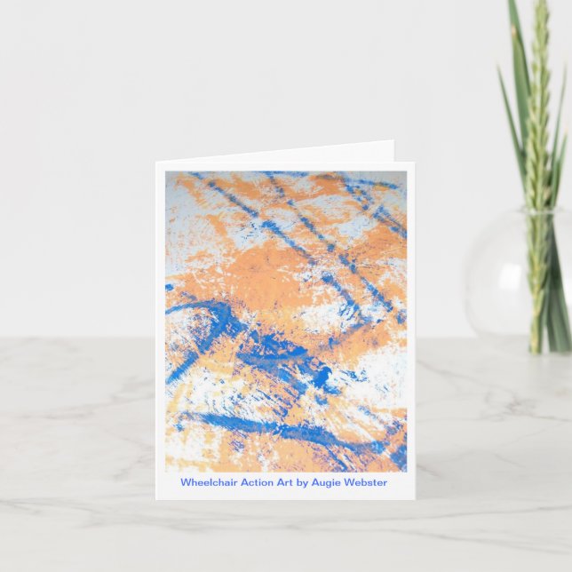 Wheelchair Action Art Notecards (Front)