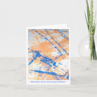 Wheelchair Action Art Notecards