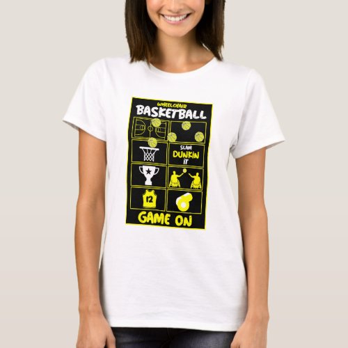 Wheelchair Basketball Players     T_Shirt