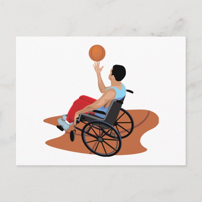 wheelchair basketball postcard (Front)