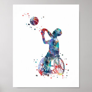 Wheelchair Basketball Poster
