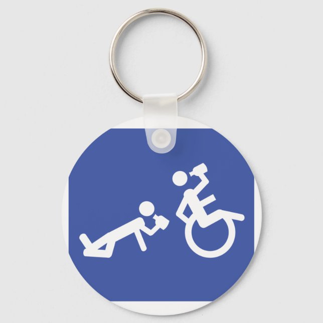 wheelchair boozer keychain (Front)