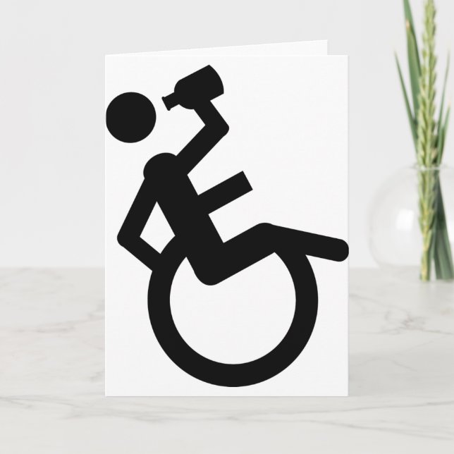 wheelchair boozer wheel chair card (Front)
