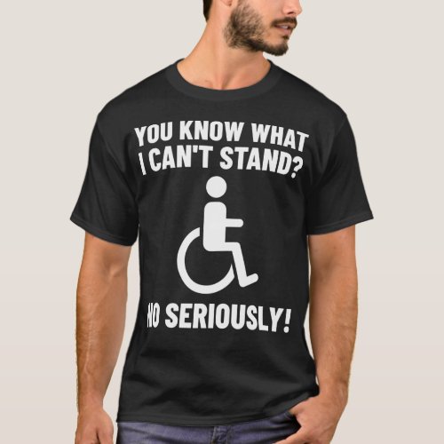 Wheelchair Disability Funny Handicap T_Shirt