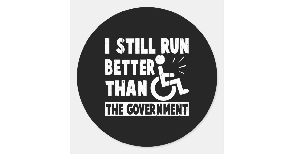 Wheelchair Disability Handicap Classic Round Sticker | Zazzle