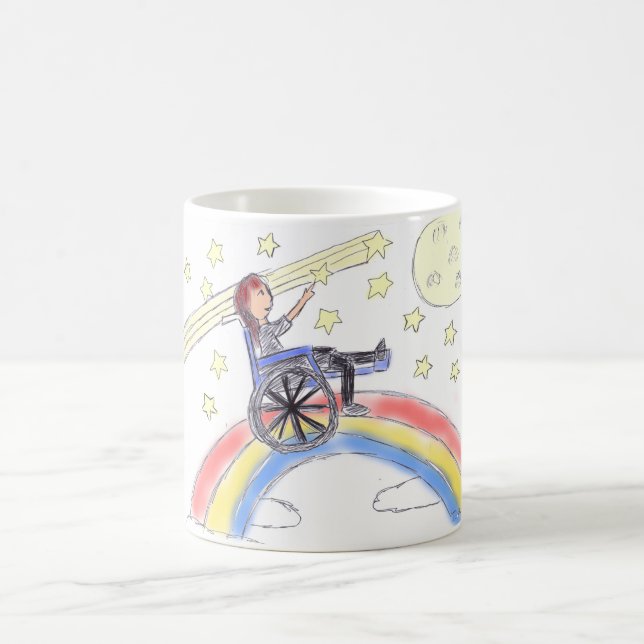 Wheelchair Dreams - Over The Rainbow Coffee Mug (Center)