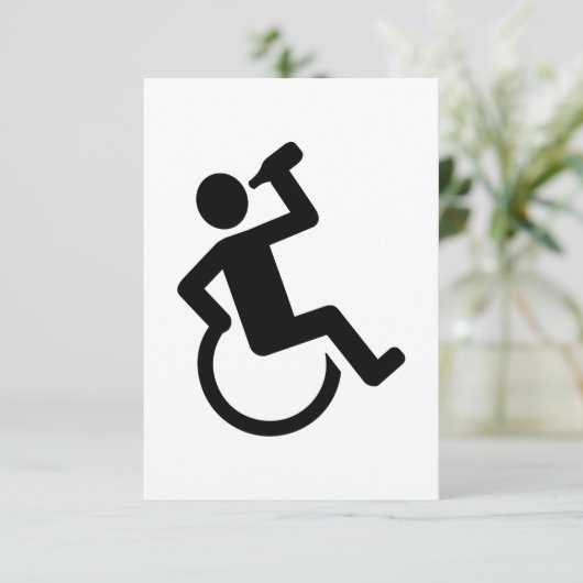 Wheelchair drinking (Standing Front)