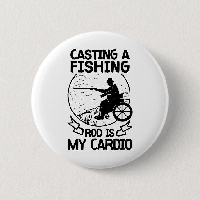 Wheelchair Fisherman Boating Disabled Hob  Button (Front)