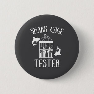 Wheelchair Handicap Humor Handicapped Shark Cage T Button