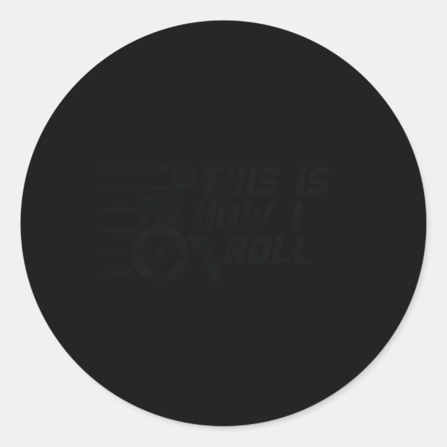 Wheelchair Handicap People Drive Classic Round Sticker (Front)