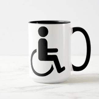 Wheelchair handicaped icon mug