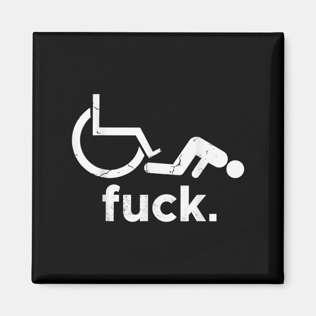 Wheelchair Humor Disability Funny Meme - Wheelchai Magnet (Front)