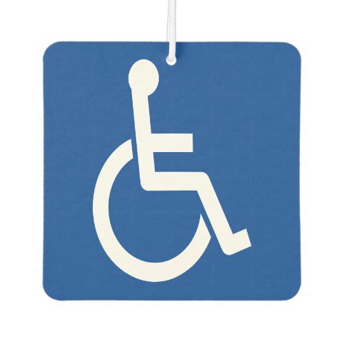 Wheelchair icon dissability handicapped symbol car air freshener