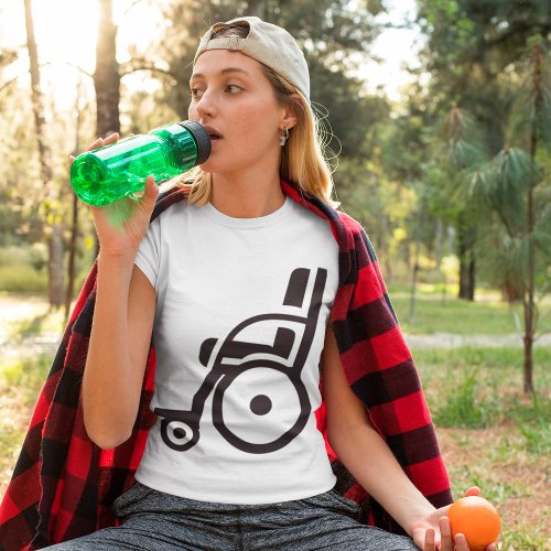 Wheelchair Icon Womens T_Shirt