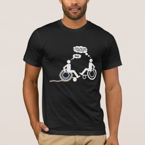 Wheelchair Joke Disability Unicorn Handicap Humor T_Shirt