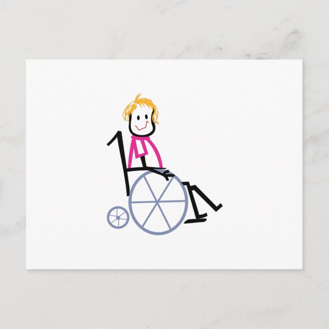 Wheelchair Kid Postcard (Front)