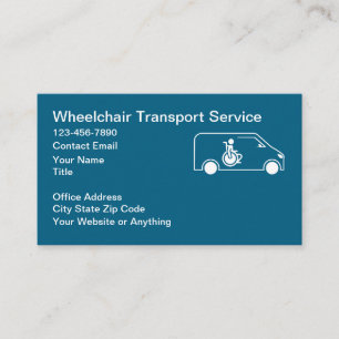 Wheelchair Medical Transport Business Cards