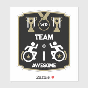 Wheelchair Murderball Sportswear Sticker
