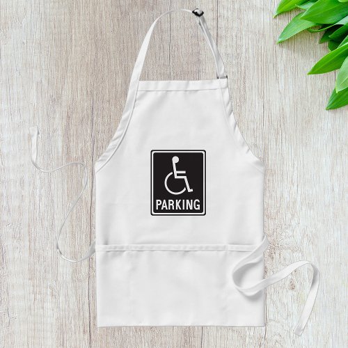 Wheelchair Parking Symbol Adult Apron