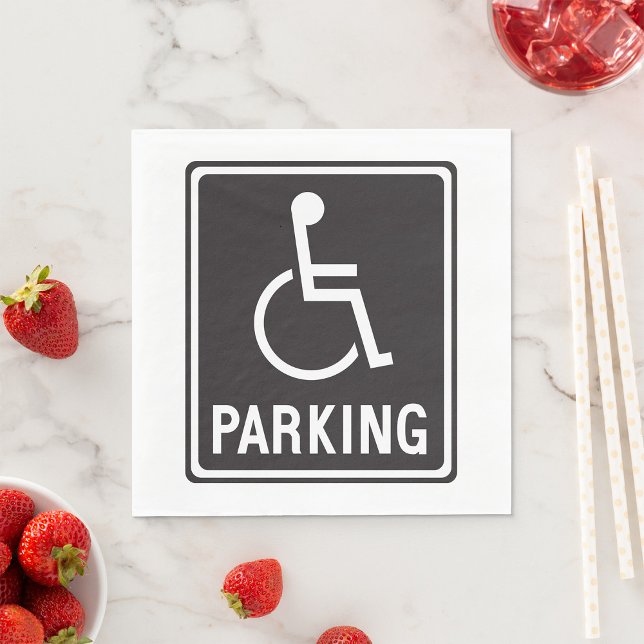 Wheelchair Parking Symbol Napkins (Creator Uploaded)