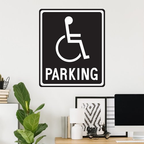 Wheelchair Parking Symbol Poster