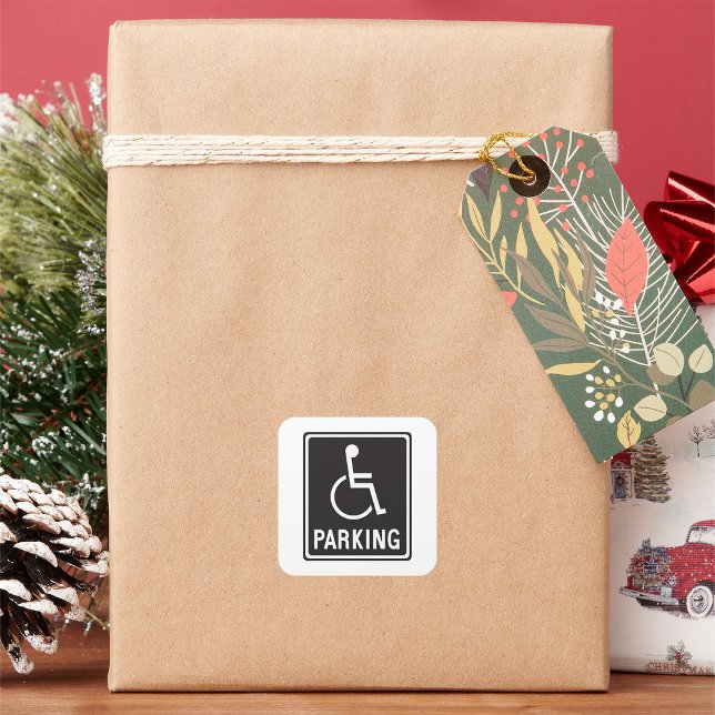 Wheelchair Parking Symbol Square Sticker (Creator Uploaded)
