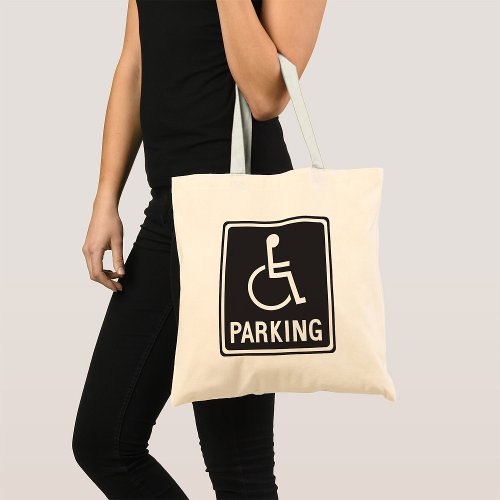 Wheelchair Parking Symbol Tote Bag