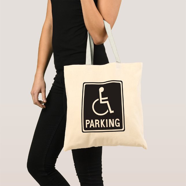 Wheelchair Parking Symbol Tote Bag (Creator Uploaded)