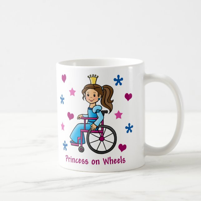 Wheelchair Princess Coffee Mug (Right)