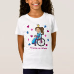 Wheelchair Princess T-shirt at Zazzle