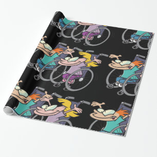 Wheelchair Race Wrapping Paper