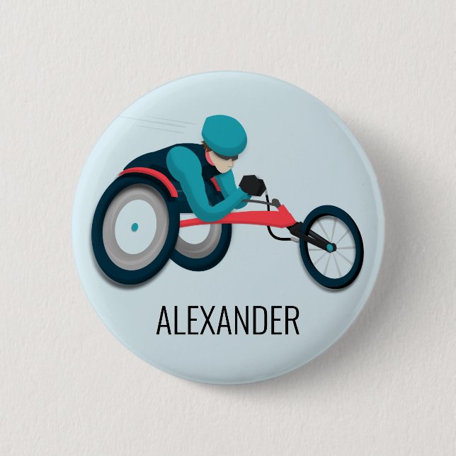 Wheelchair Racing Button (Front)