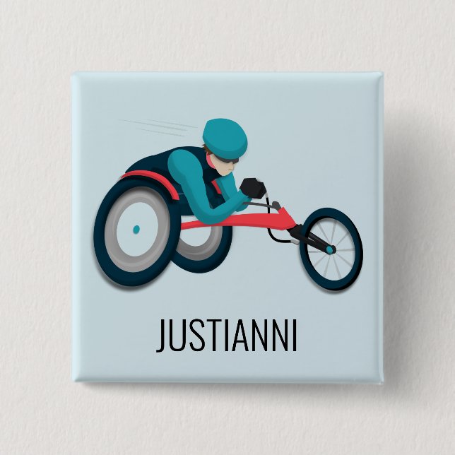 Wheelchair Racing Button (Front)