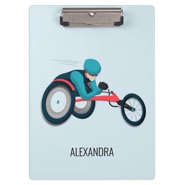 Wheelchair Racing Clipboard (Front)